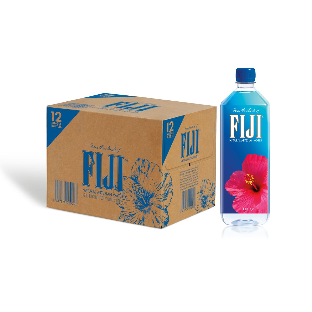 Fiji Natural Artesian Water - 1L x 12 Bottles (Carton)