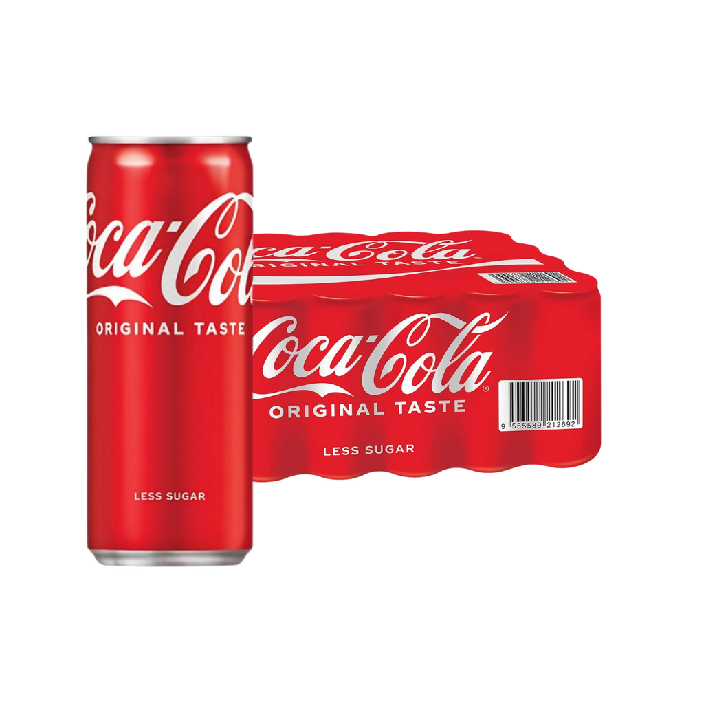 COCA COLA Original Less Sugar Can 24x320ml