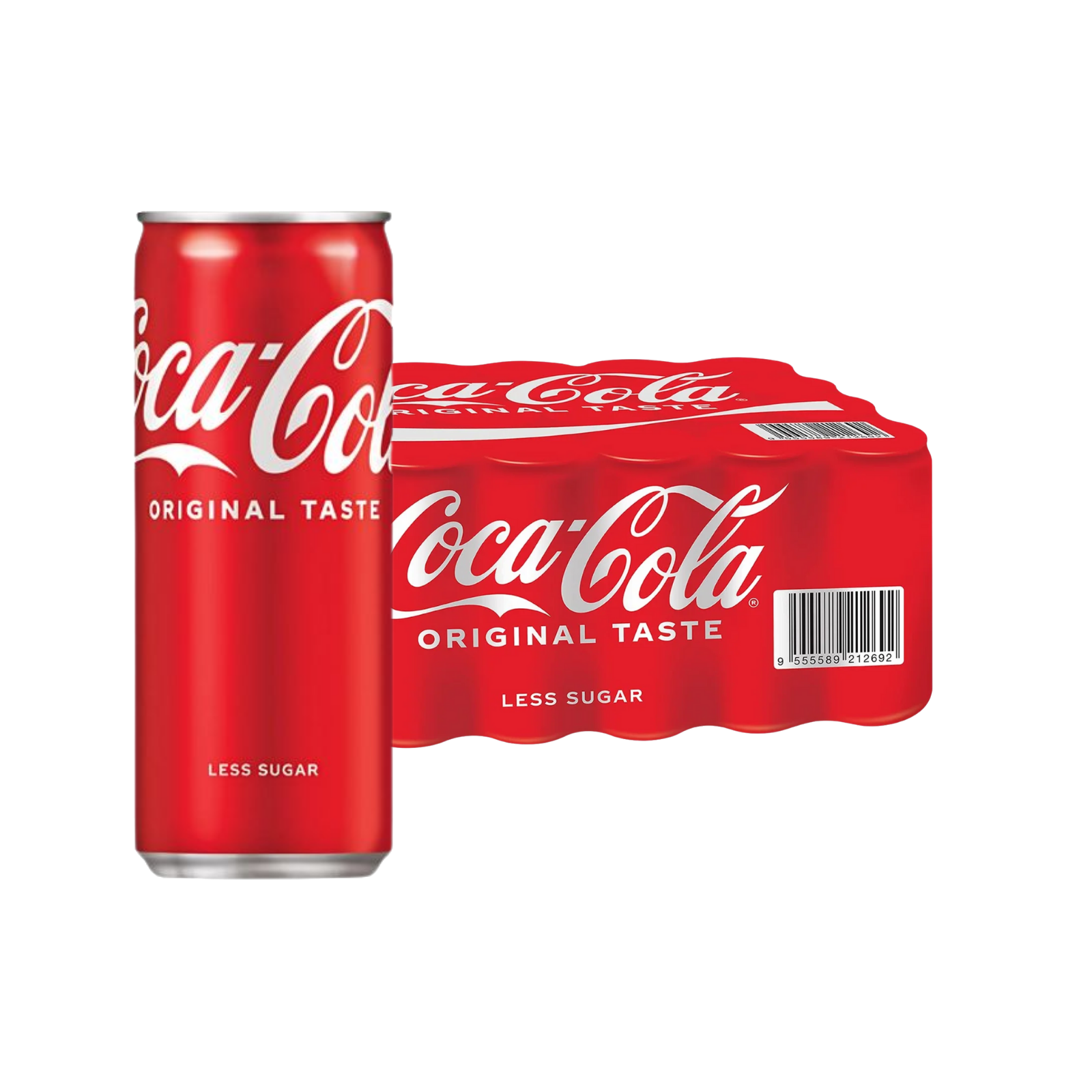 COCA COLA Original Less Sugar Can 24x320ml