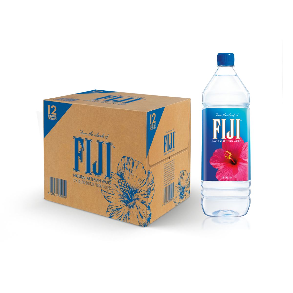 Fiji Natural Artesian Water - 1.5L x 12 Bottles (Carton)