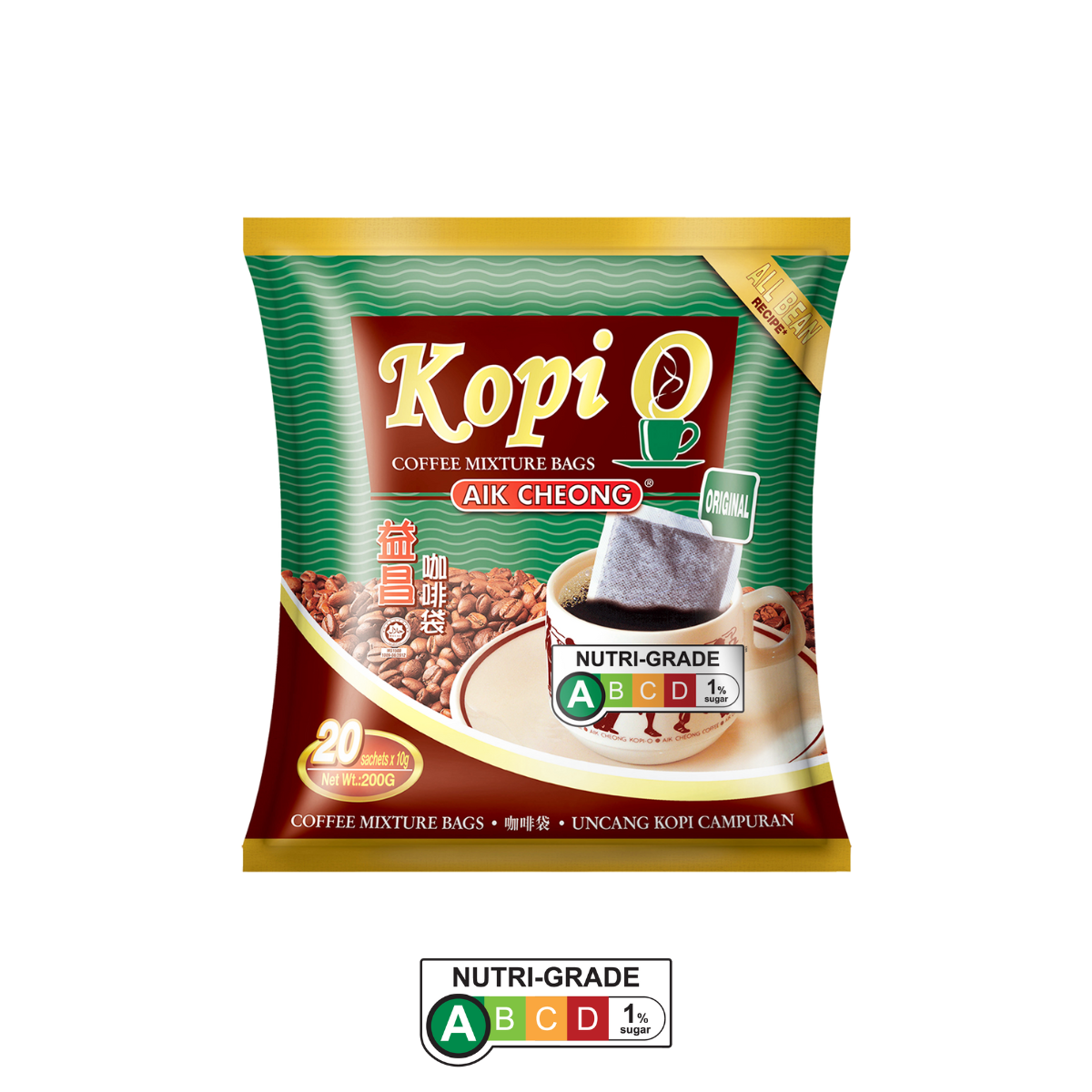 Aik Cheong Kopi O - Original / Sugar Added