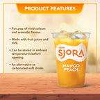 SJORA Mango Peach Reduced Sugar Concentrate - 1L