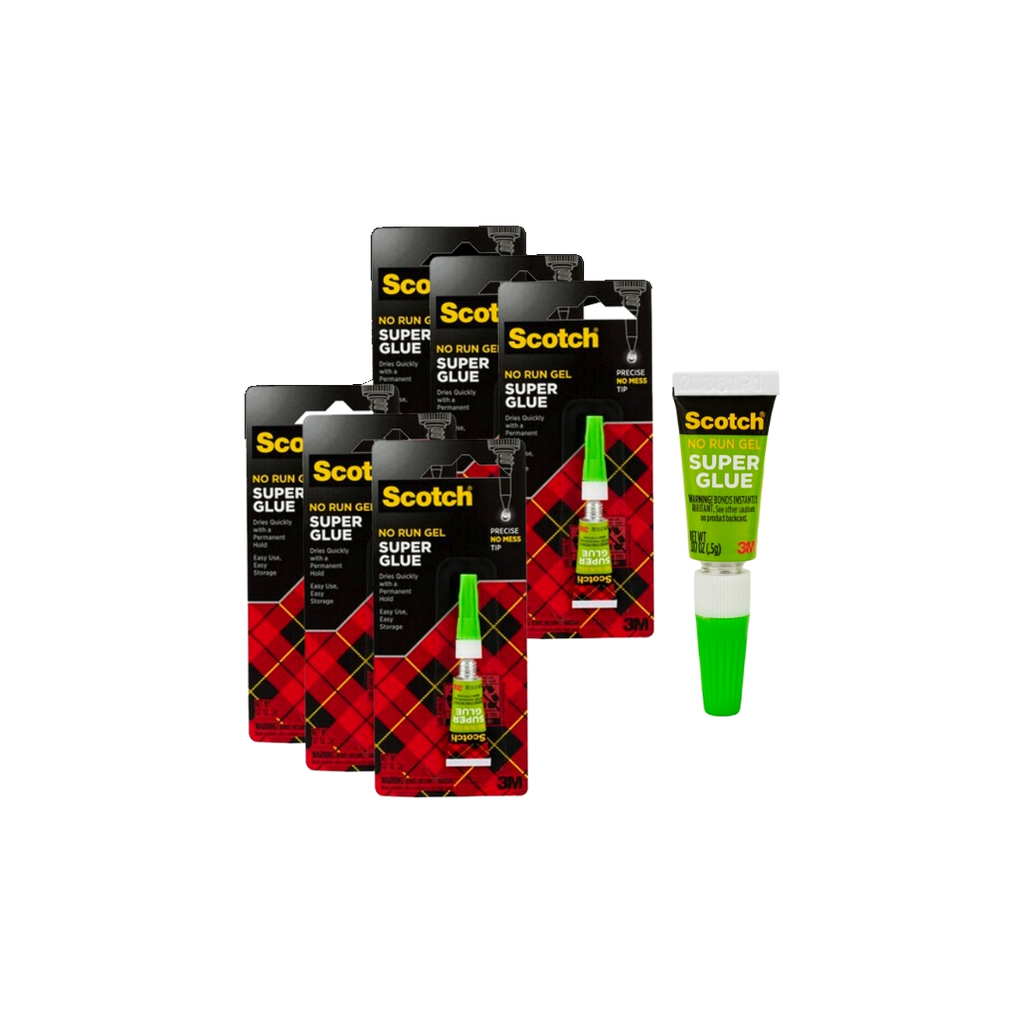 3M™ Scotch® Super Glue, No Run Gel, 4 pcs/pack, 0.5 g/pc, For single use