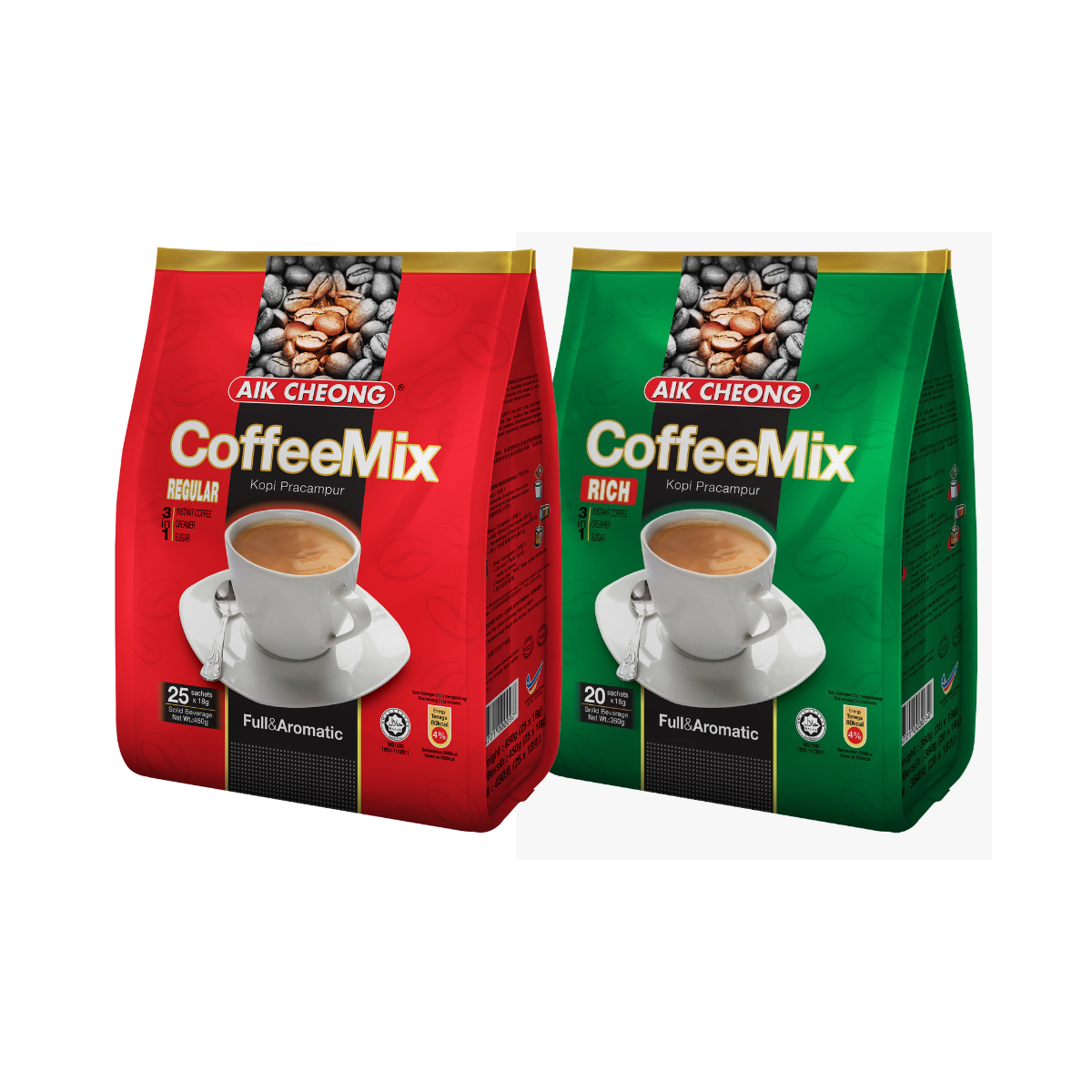 Aik Cheong Coffee Mix 3in1 - Regular / Rich