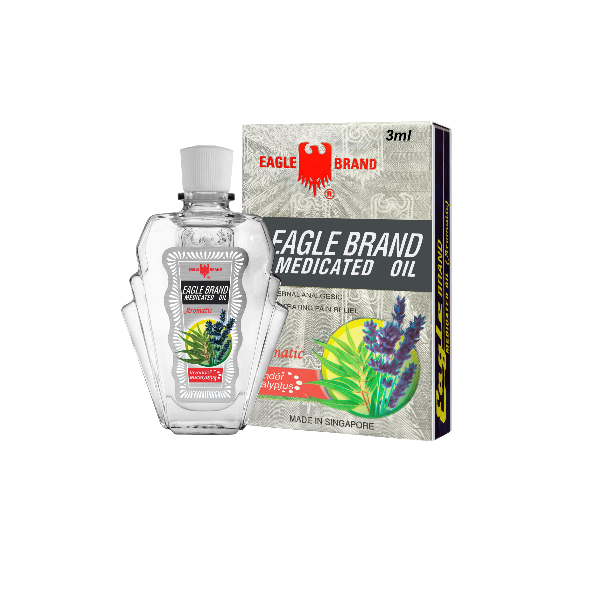 Eagle Brand Aromatic Medicated Oil 3ml (Bundle of 12) (Dozen Box)