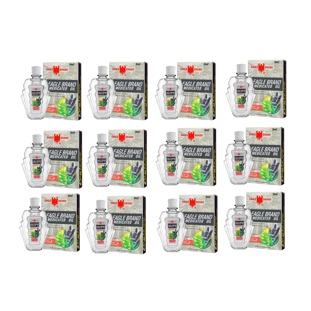 Eagle Brand Aromatic Medicated Oil 3ml (Bundle of 12)