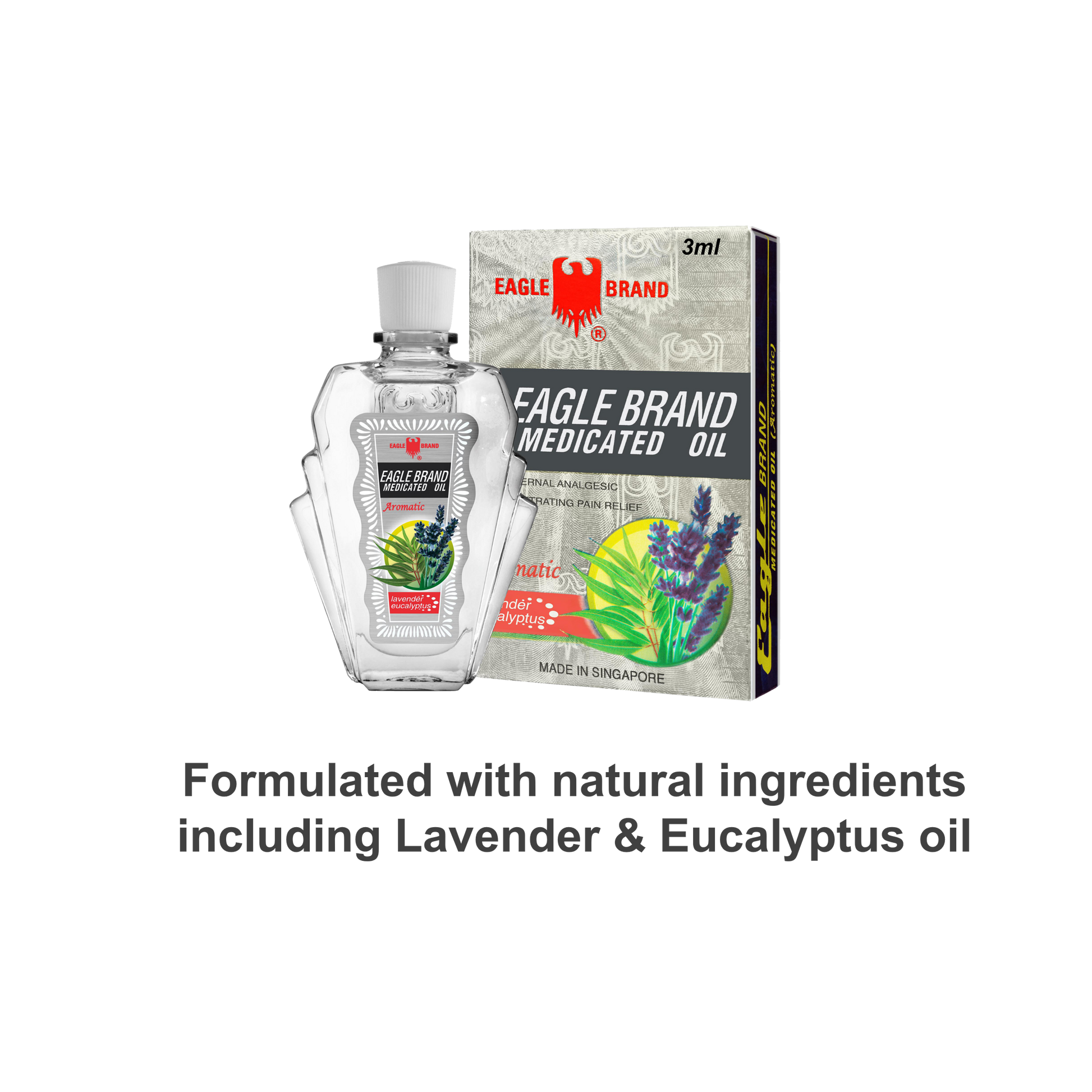 Eagle Brand Aromatic Medicated Oil 3ml (Bundle of 12)