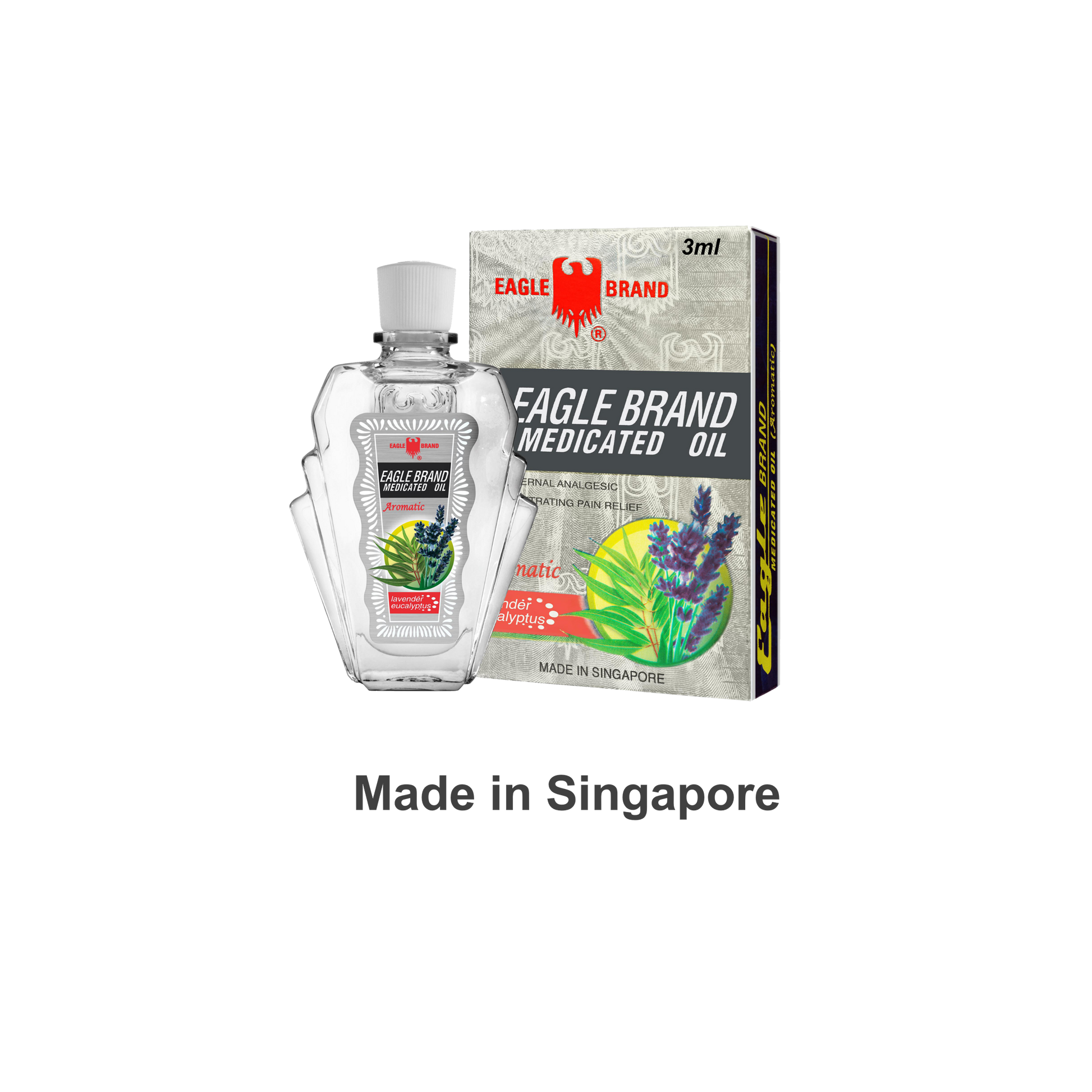 Eagle Brand Aromatic Medicated Oil 3ml (Bundle of 12)