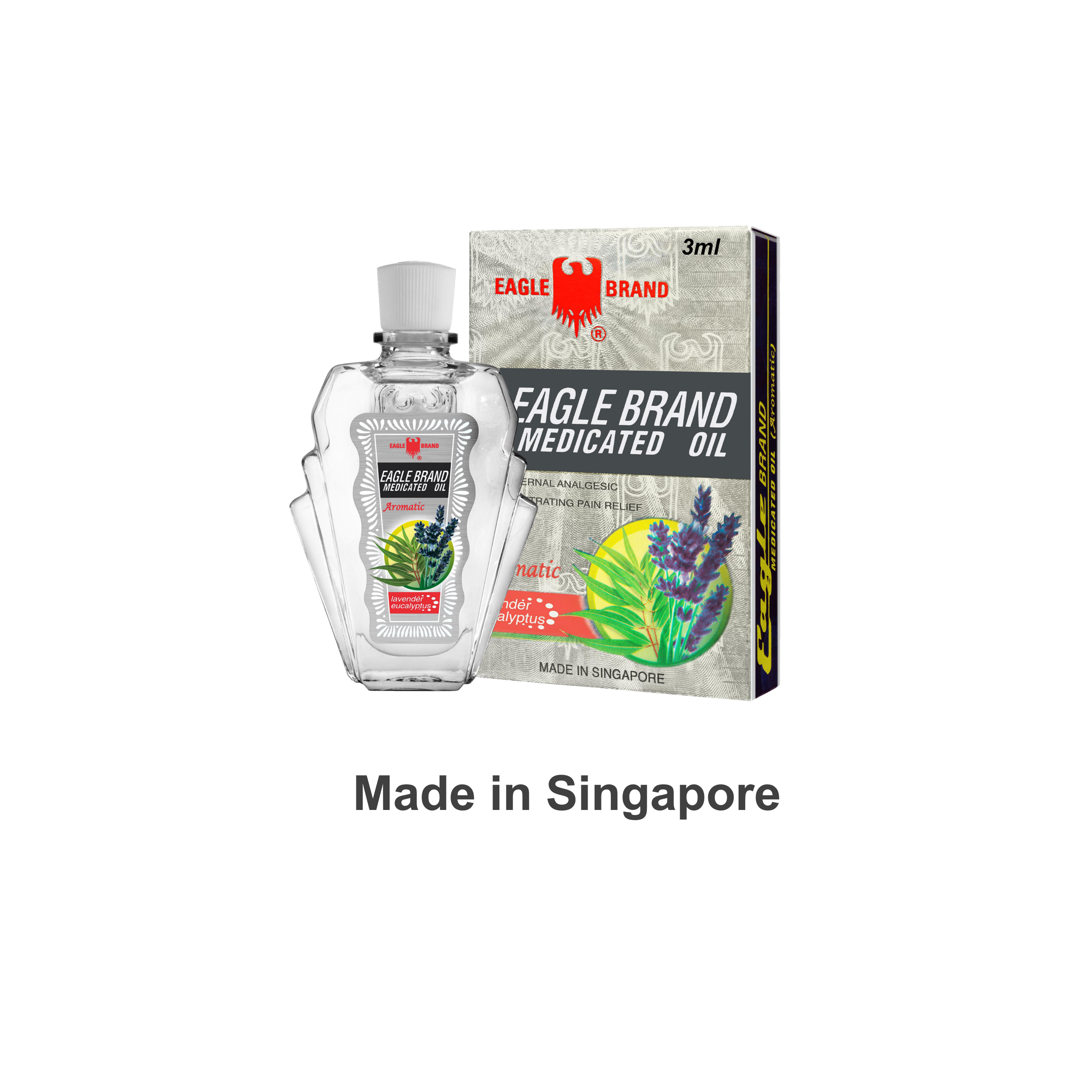 Eagle Brand Aromatic Medicated Oil 3ml (Bundle of 12)