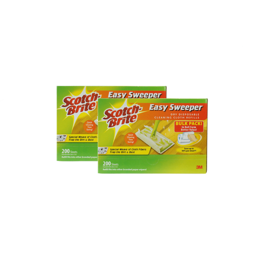 3M Scotch-Brite Easy Sweeper Dry Disposable Cleaning Cloth Refills