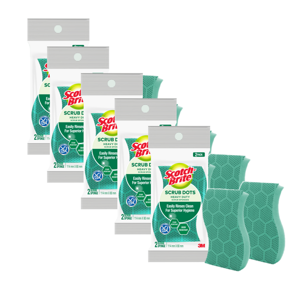3M Scotch-Brite Scrub Dots Heavy Duty Scrub Sponges