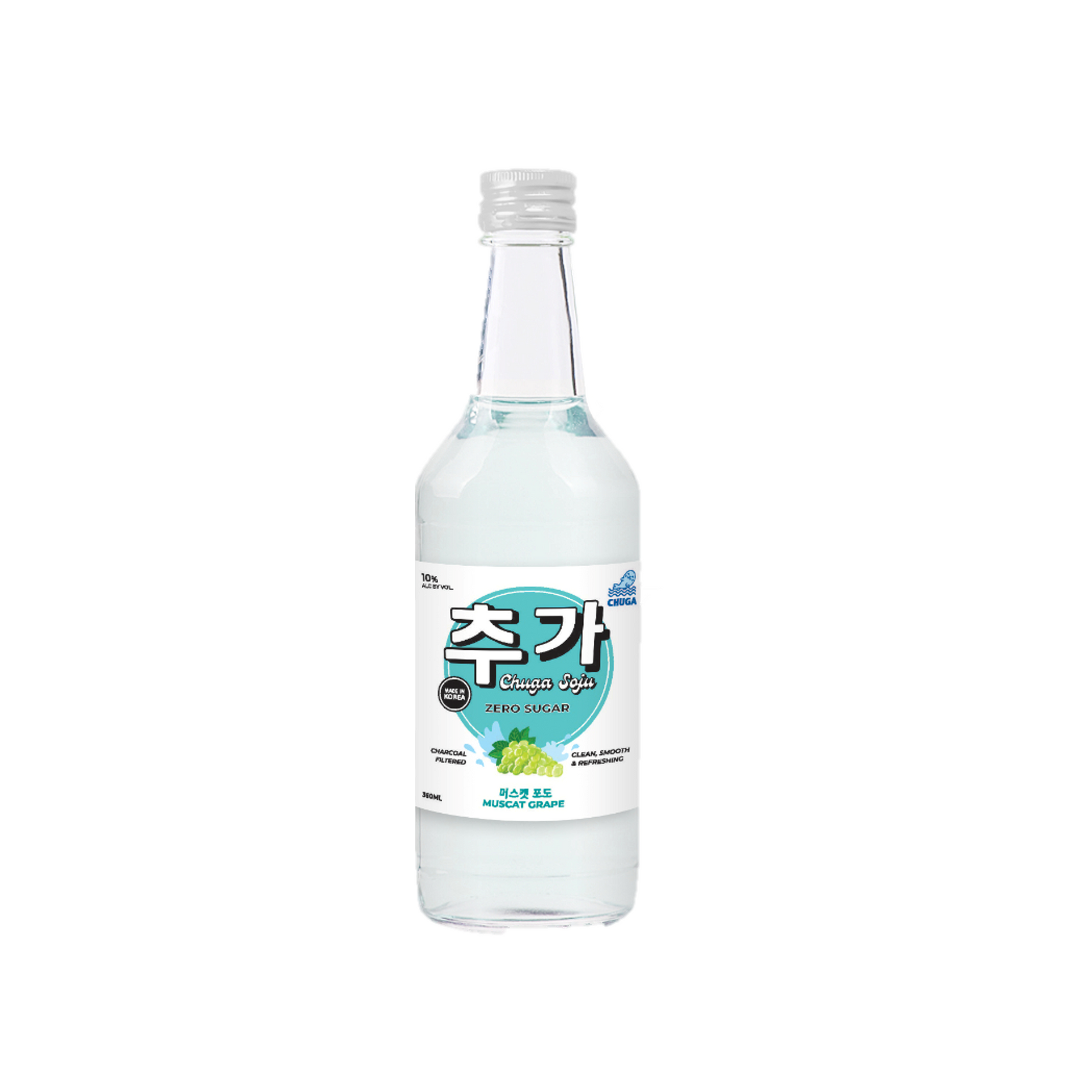 Chuga Muscat Grape Zero Sugar Soju 360ml (Bundle Set) (Sugar Free)