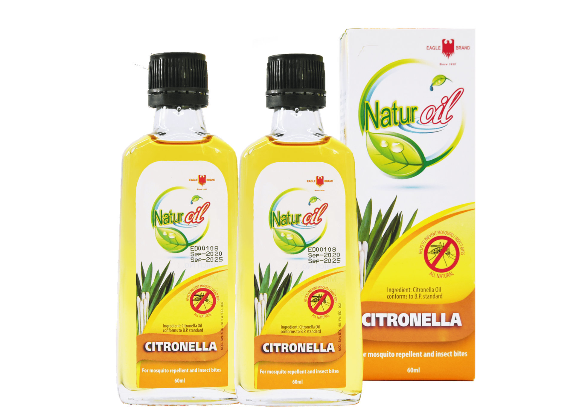 Eagle Brand Naturoil Citronella Oil (Glass Bottle) 60ml