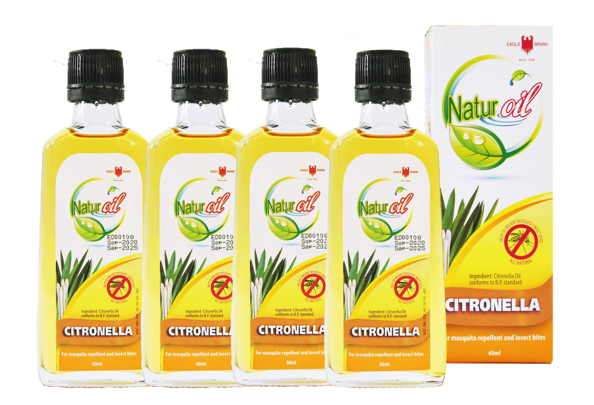 Eagle Brand Naturoil Citronella Oil (Glass Bottle) 60ml
