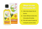 Eagle Brand Naturoil Citronella Oil (Glass Bottle) Mosquito Repellent 60ml