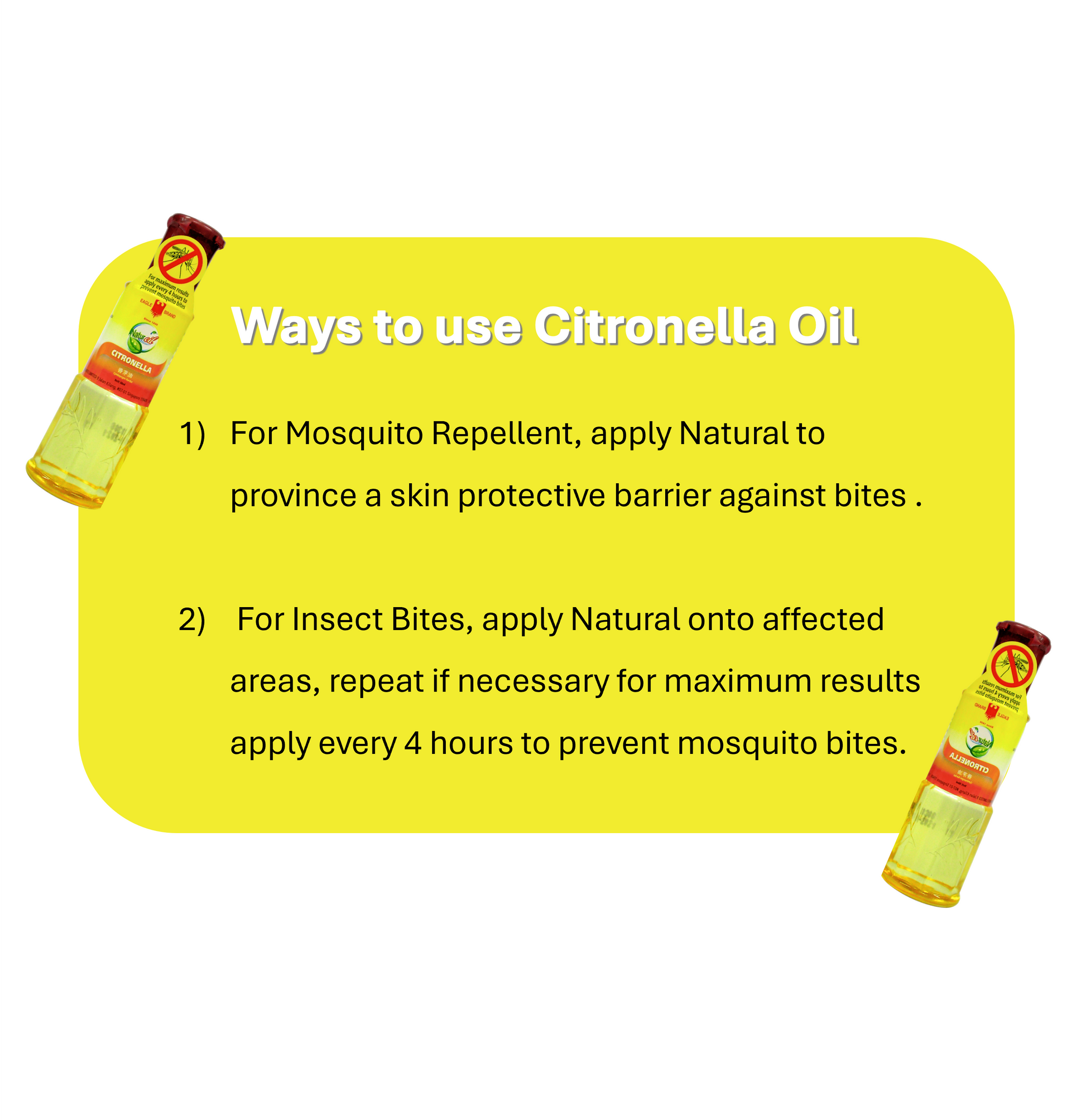 Eagle Brand Naturoil Citronella Oil 30ml (Plastic Bottle) Mosquito Repellent