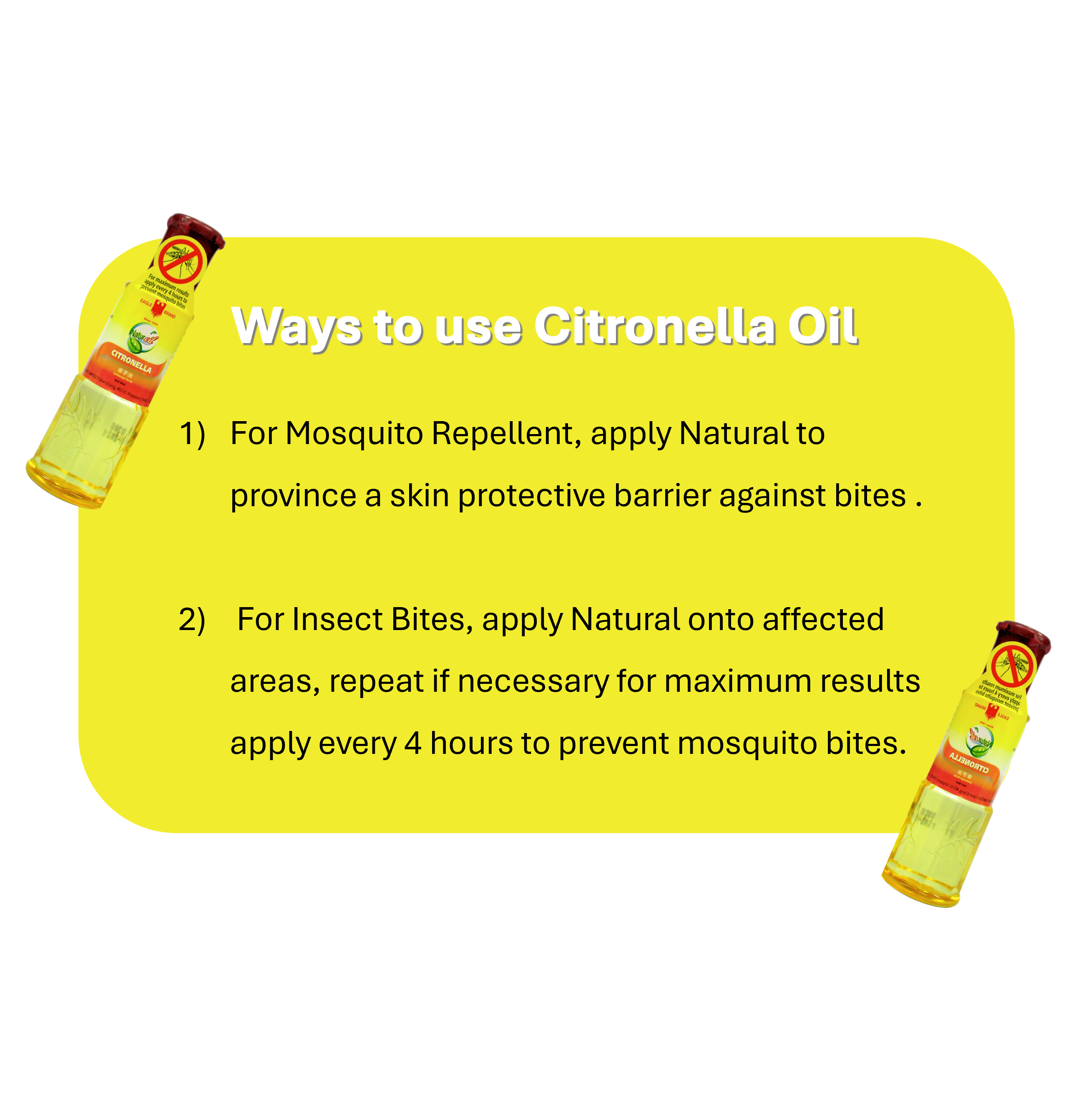 Eagle Brand Naturoil Citronella Oil 30ml (Plastic Bottle) Mosquito Repellent