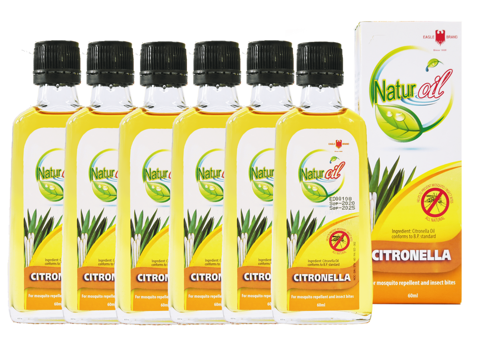 Eagle Brand Naturoil Citronella Oil (Glass Bottle) Mosquito Repellent 60ml