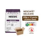 NESCAFE Delicate 100% Freeze Dried Soluble Coffee - 250g x 12packs (Carton)