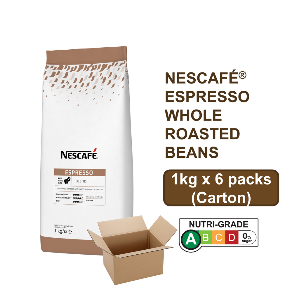 NESCAFE Espresso Whole Roasted Beans - 1kg