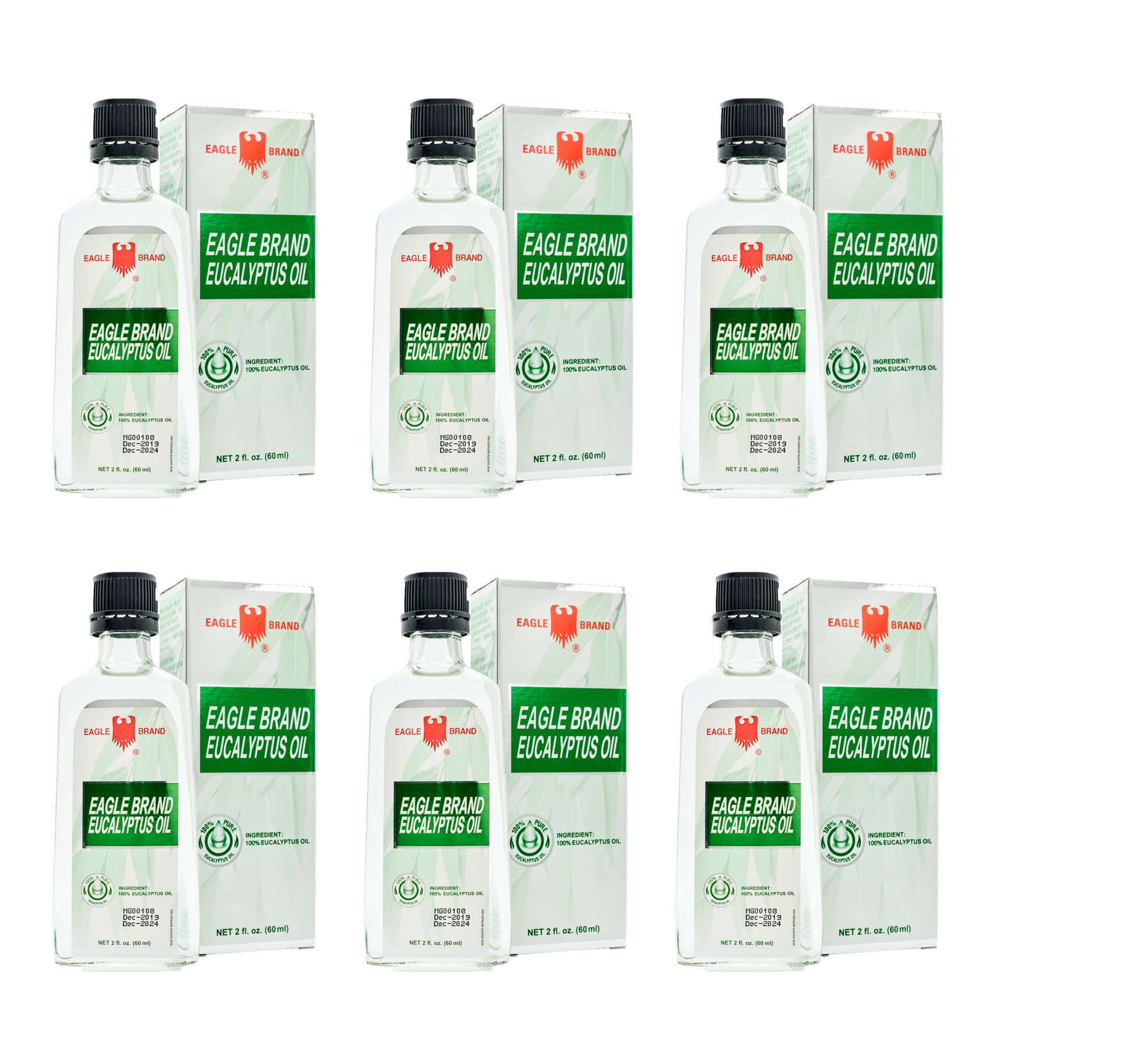Eagle Brand 100% Pure Eucalyptus Oil 60ml