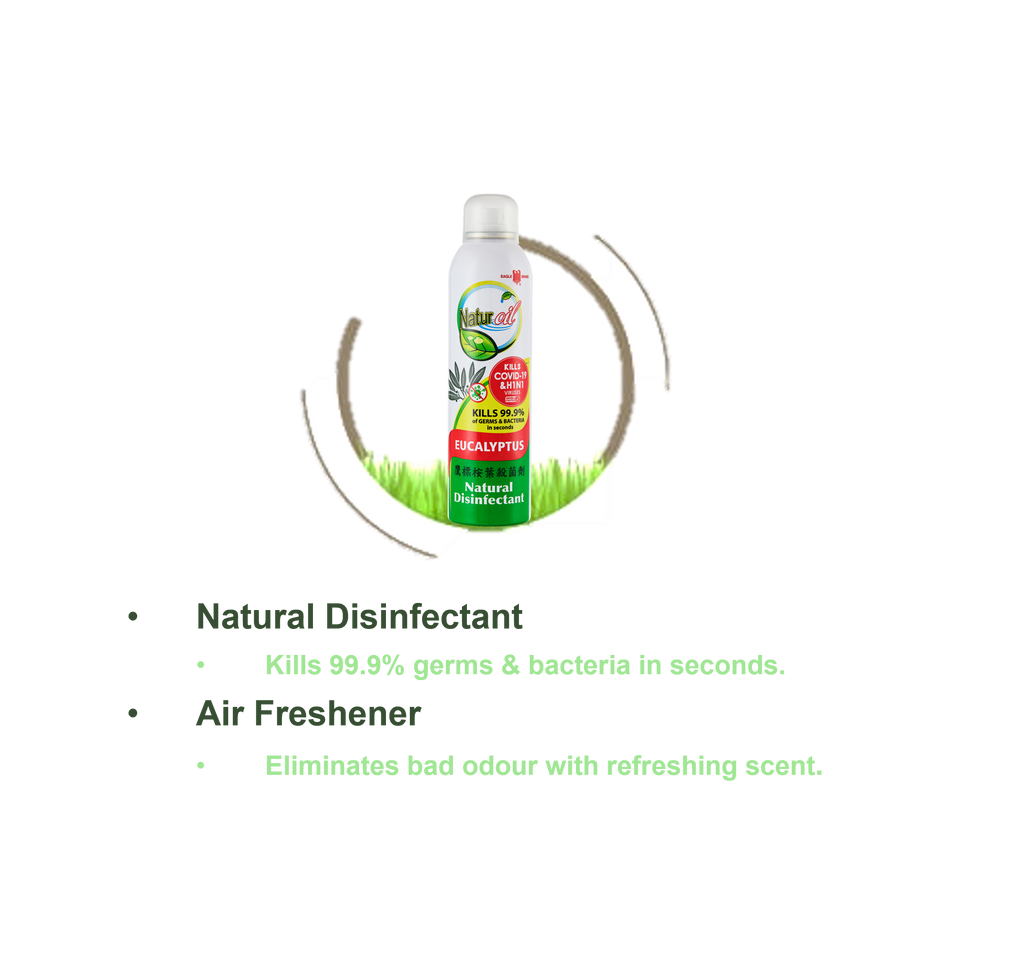 Eagle Brand Naturoil Eucalyptus Disinfectant Spray 280ml