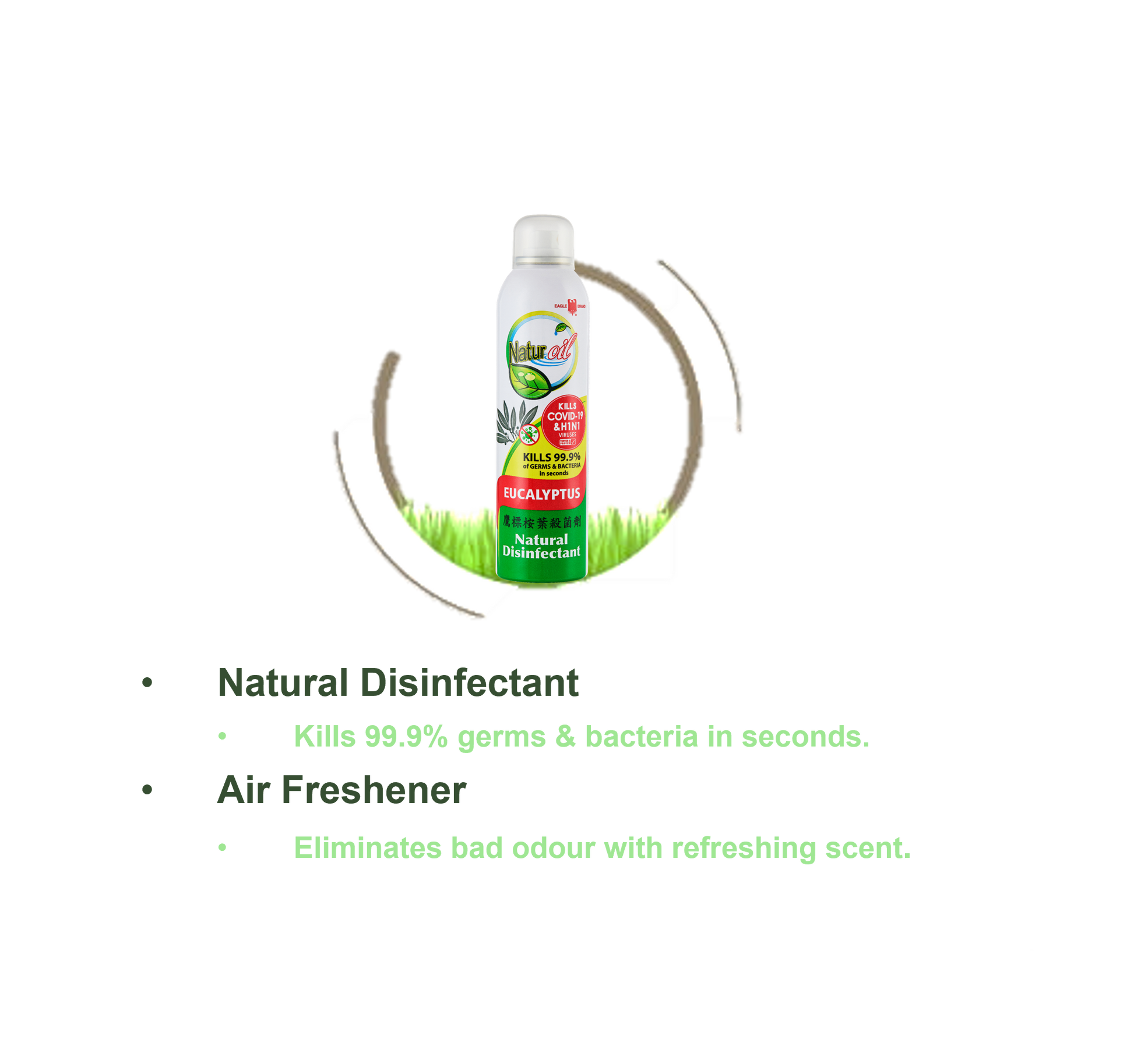 Eagle Brand Naturoil Eucalyptus Disinfectant Spray 280ml