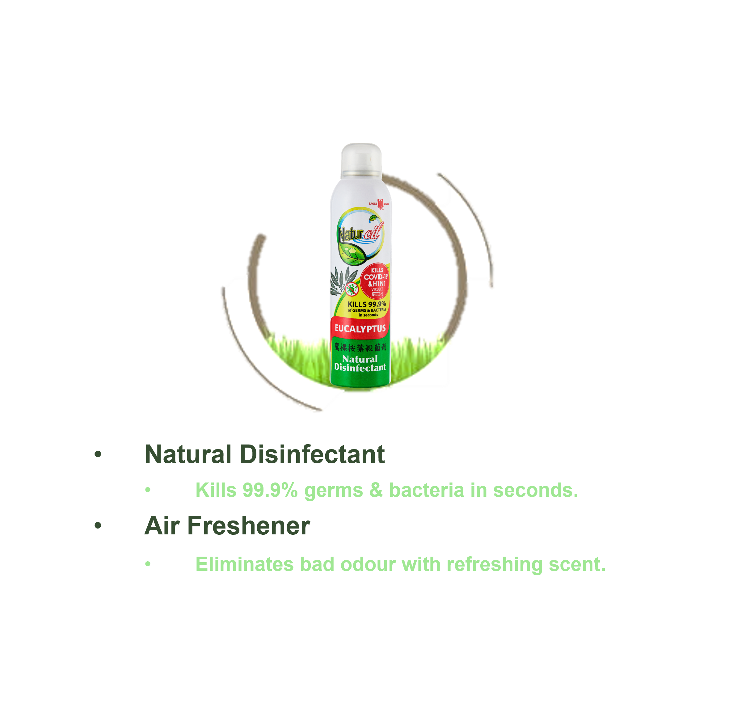 Eagle Brand Naturoil Eucalyptus Disinfectant Spray 280ml