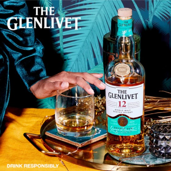 Glenlivet 12 Years Old Double Oak - Single Malt Scotch Whisky 700ml