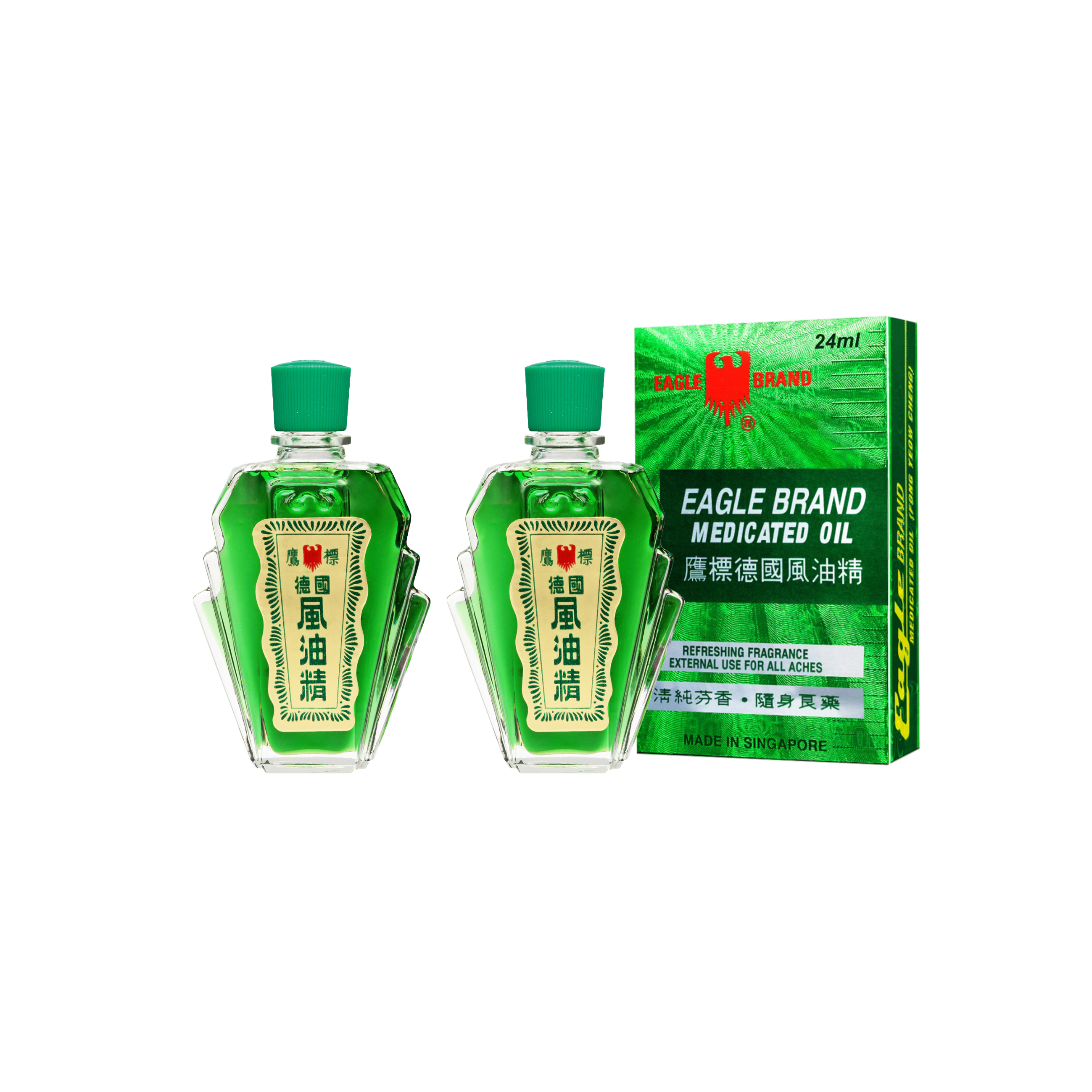 Eagle Brand Green Medicated Oil 24ml (SG Formulation)