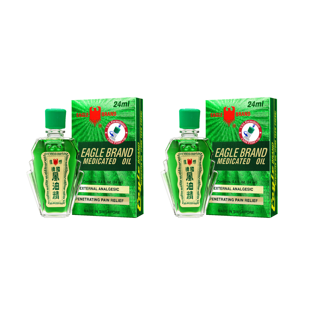 Eagle Brand Green Medicated Oil 24ml Gold Pack (US Formulation)