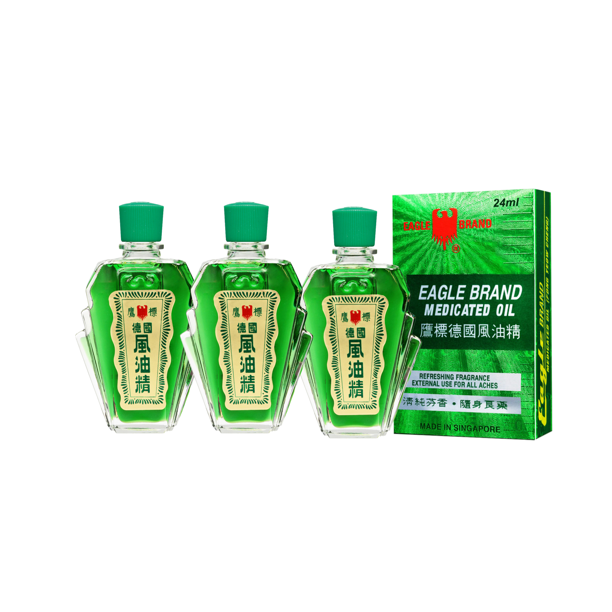 Eagle Brand Green Medicated Oil 24ml (SG Formulation)
