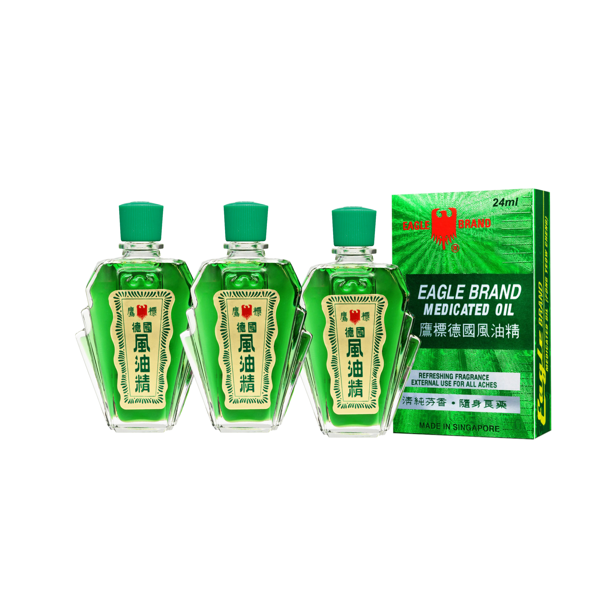Eagle Brand Green Medicated Oil 24ml (SG Formulation)