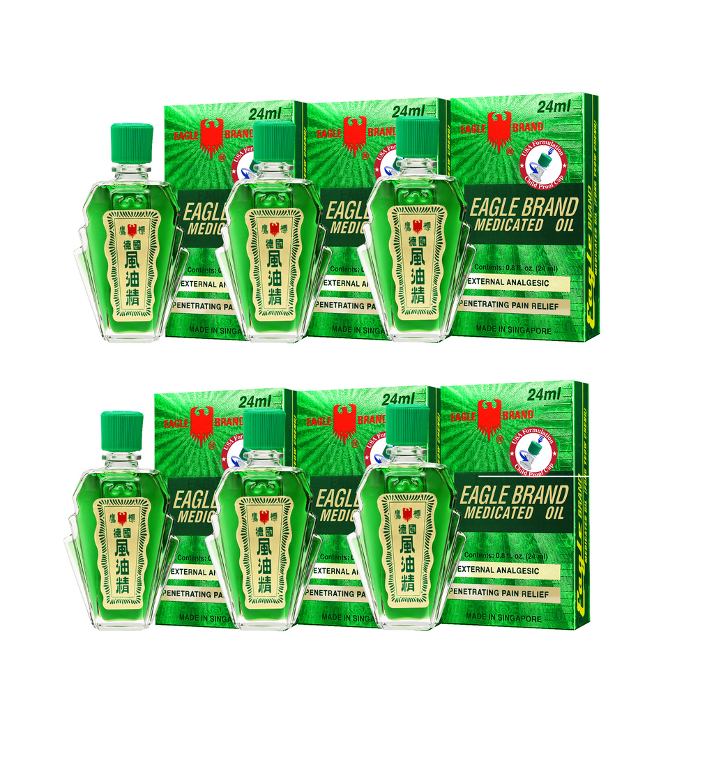 Eagle Brand Green Medicated Oil 24ml Gold Pack (US Formulation)