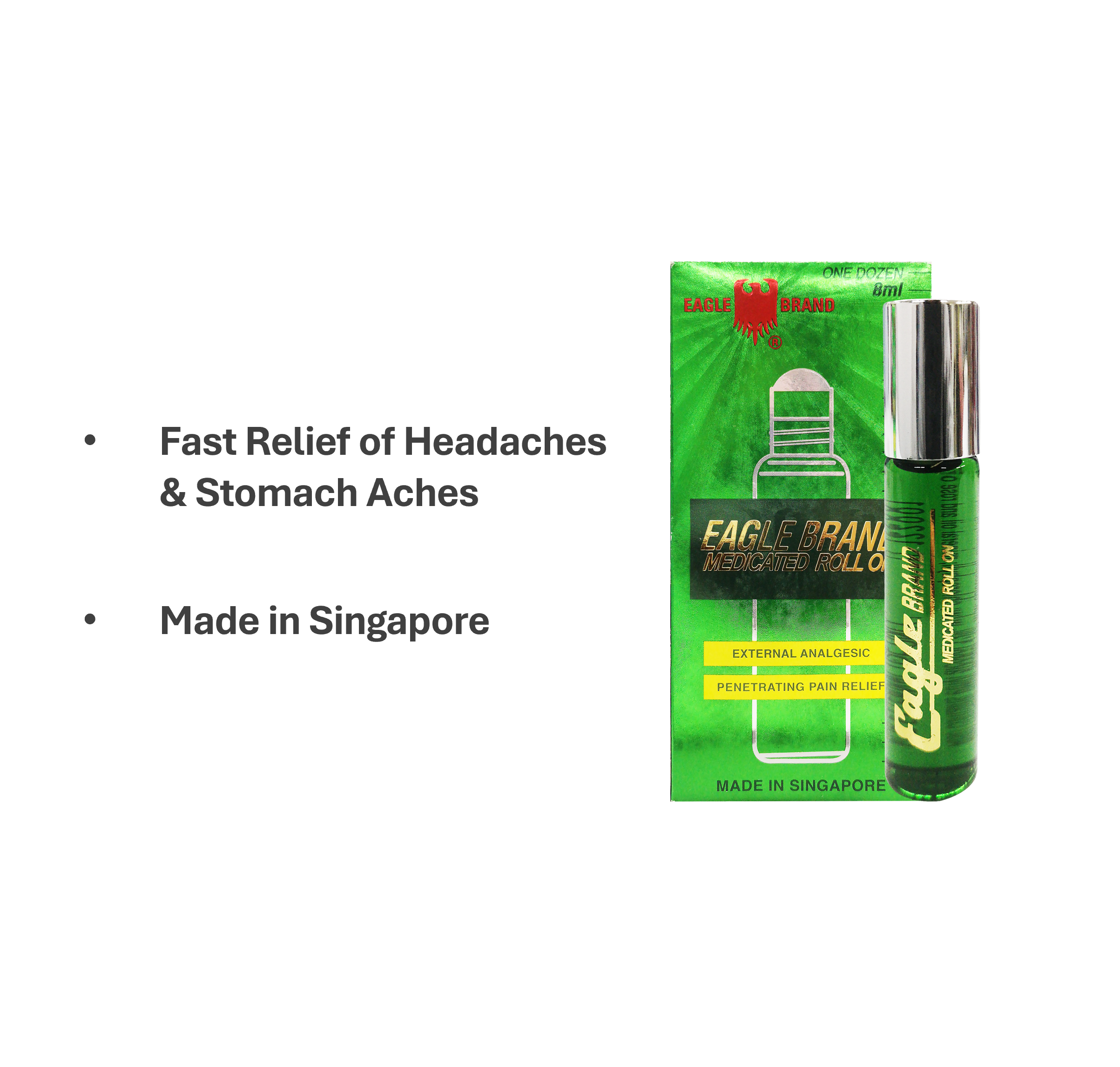 Eagle Brand Green Medicated Roll On 8ml