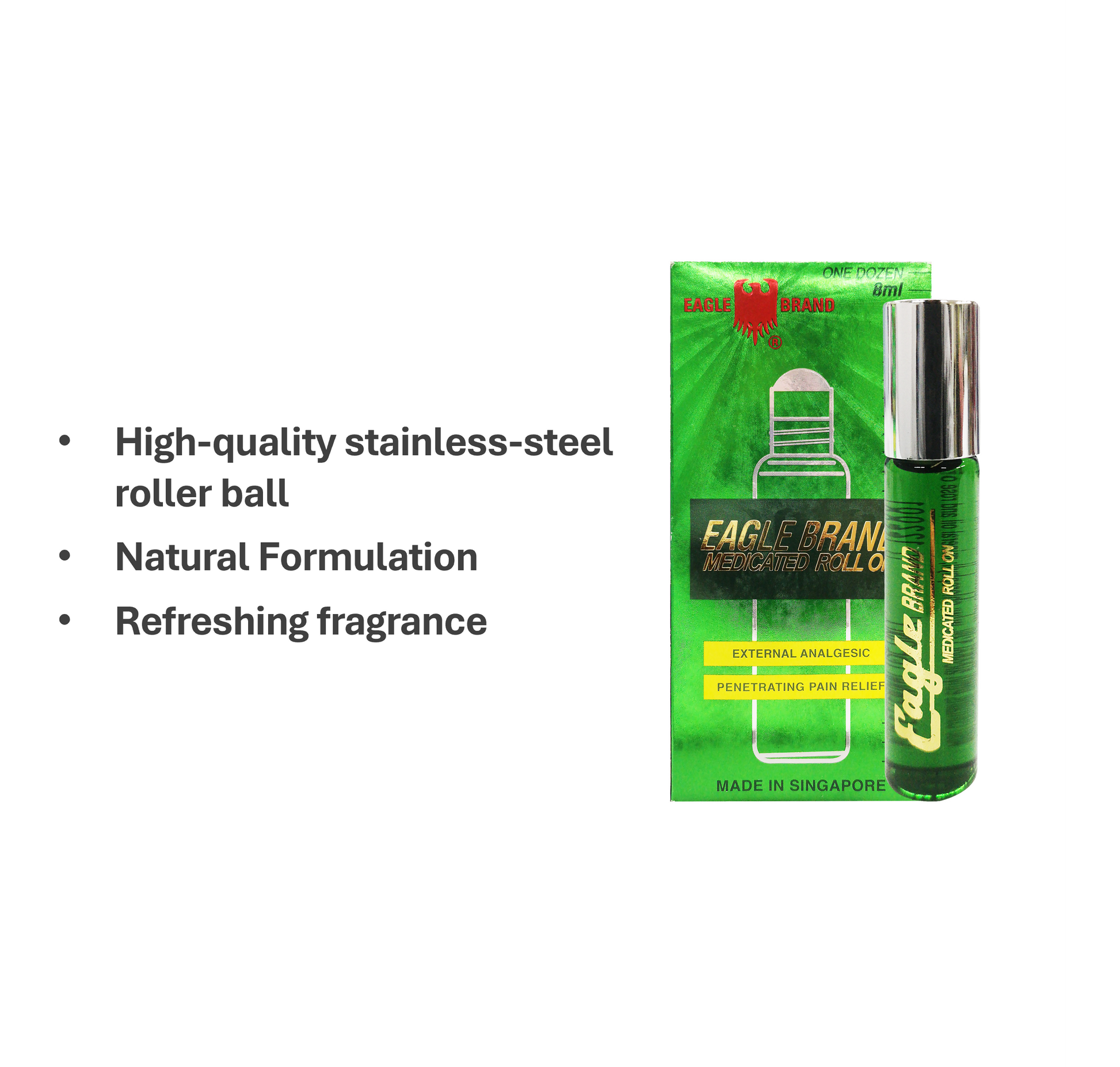 Eagle Brand Green Medicated Roll On 8ml