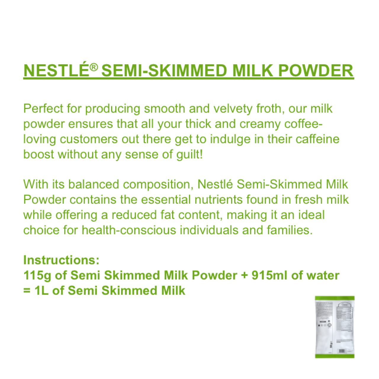 NESTLÉ® Semi Skimmed Milk Powder - 500g