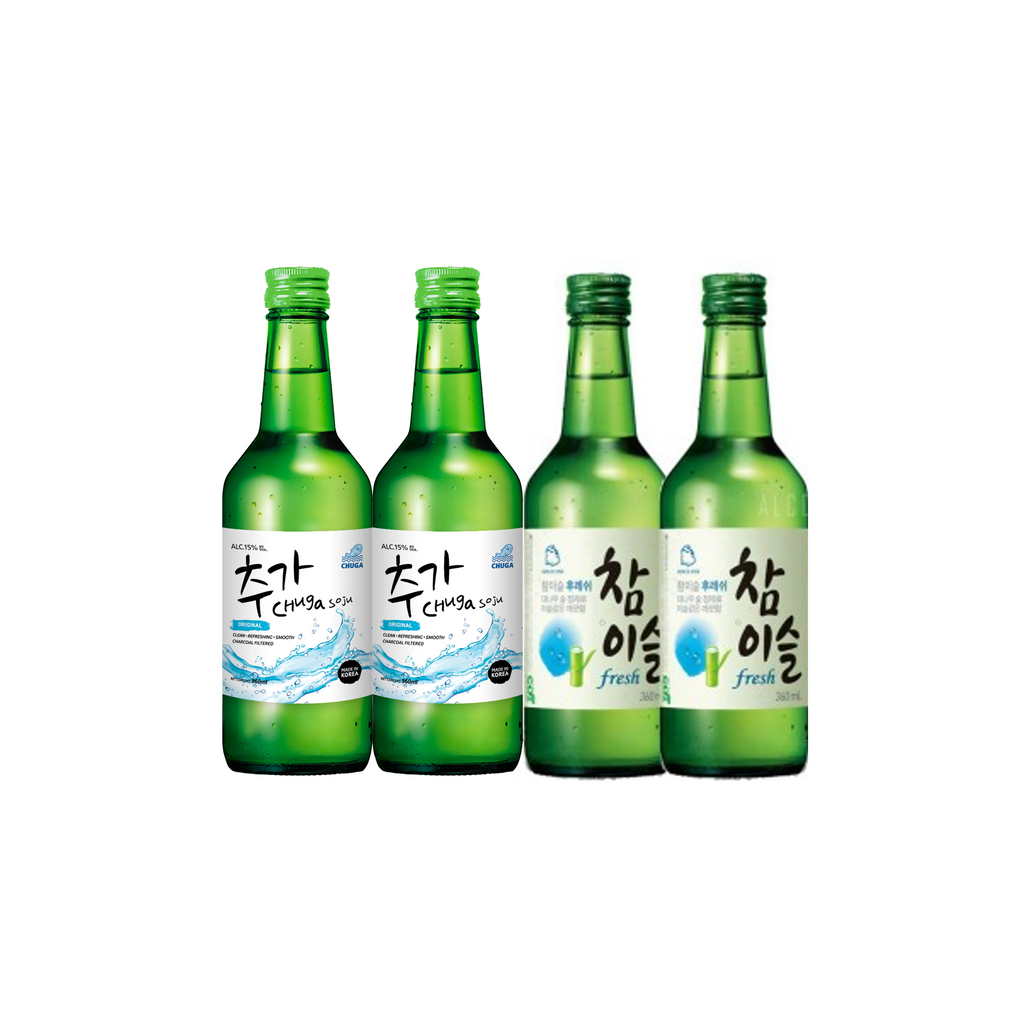 Chuga Soju x Jinro Soju Original 360ml Set (Bundle Set)