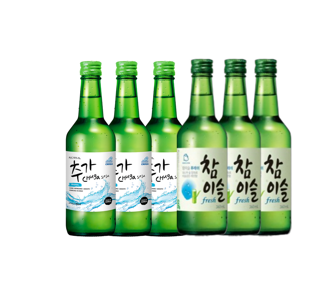 Chuga Soju x Jinro Soju Original 360ml Set (Bundle Set)