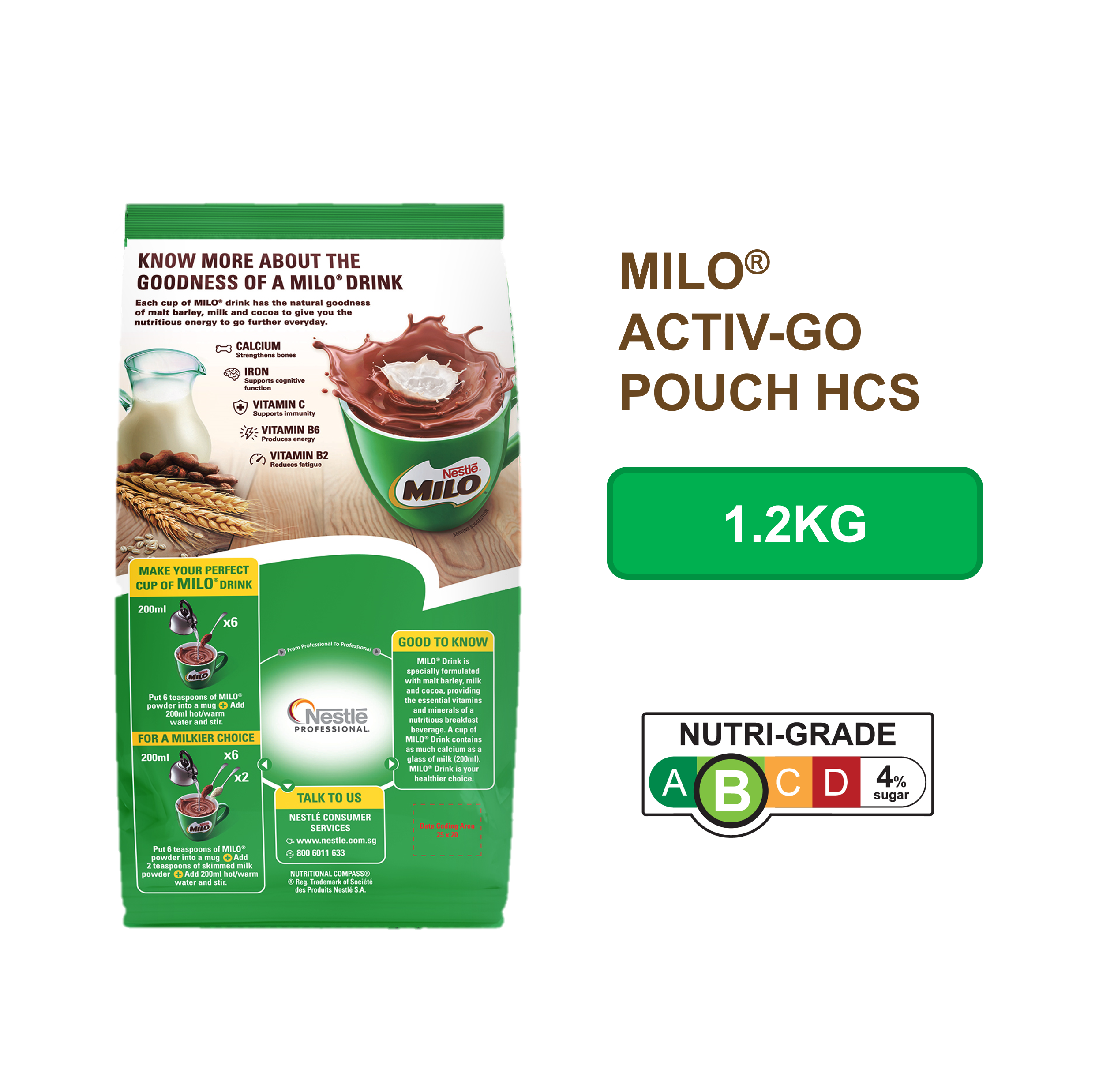 MILO Activ-Go Pouch HCS 1.2kg