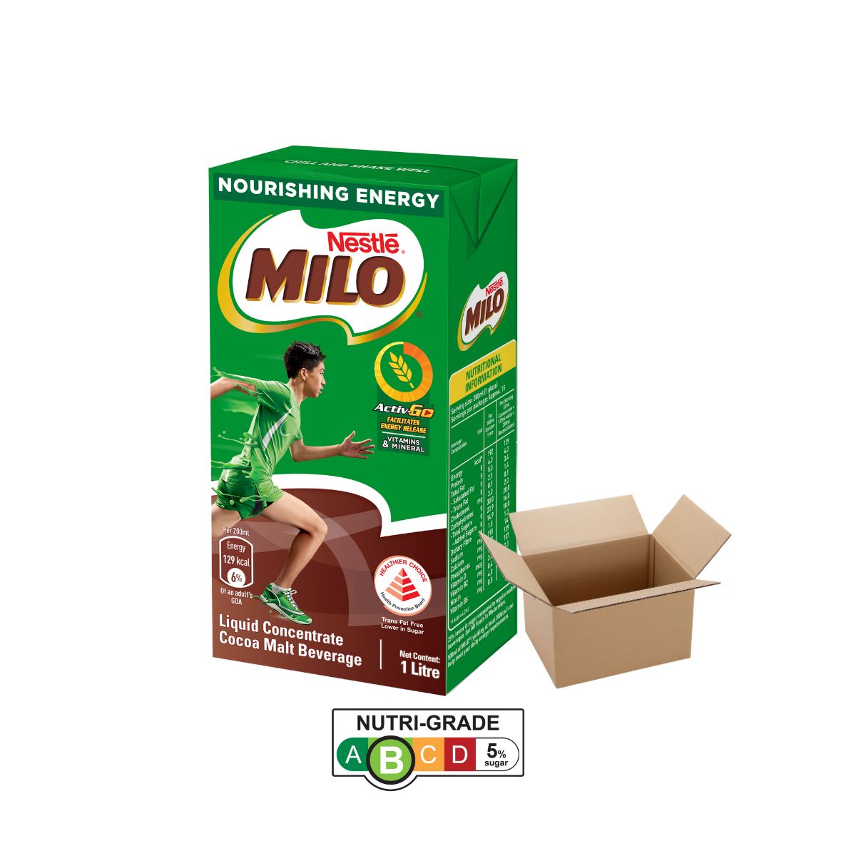 MILO Liquid Triple Concentrate - 1L (Carton of 12 packs)