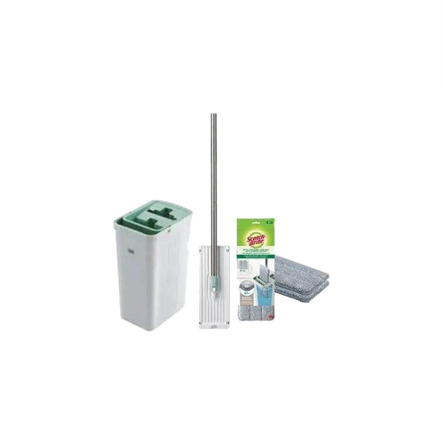 3M Scotch-Brite Hands-Free Mop with Compact Bucket