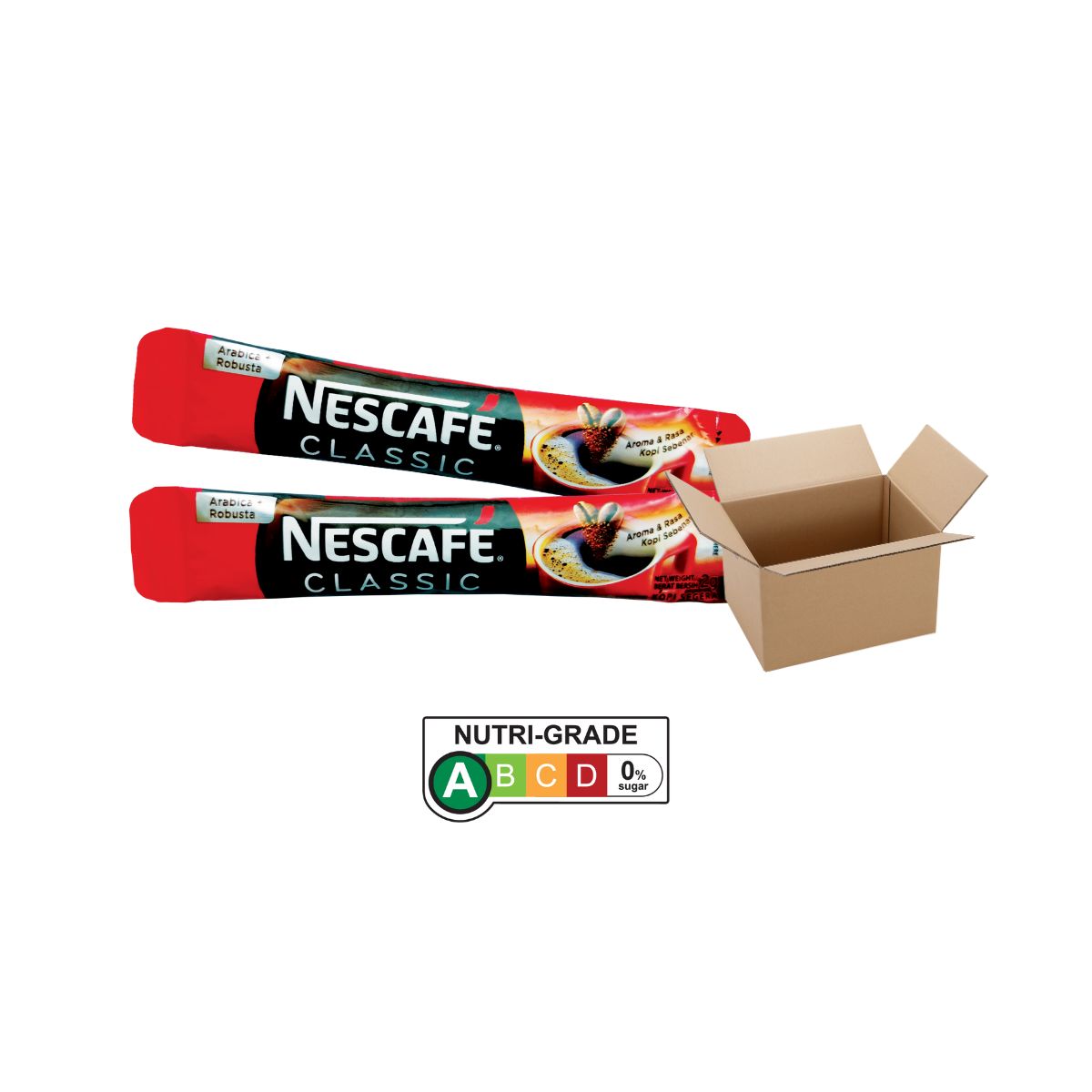 NESCAFE Classic Sticks - 2g x 480 Sticks (Carton of 2 packs)