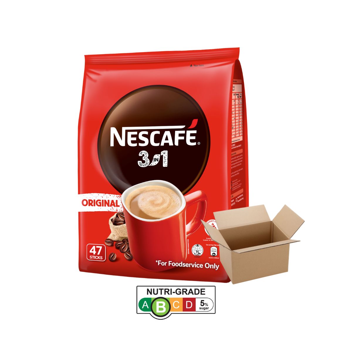 NESCAFE 3-in-1 Original - 47s x 16.5g (Carton of 18 packs)