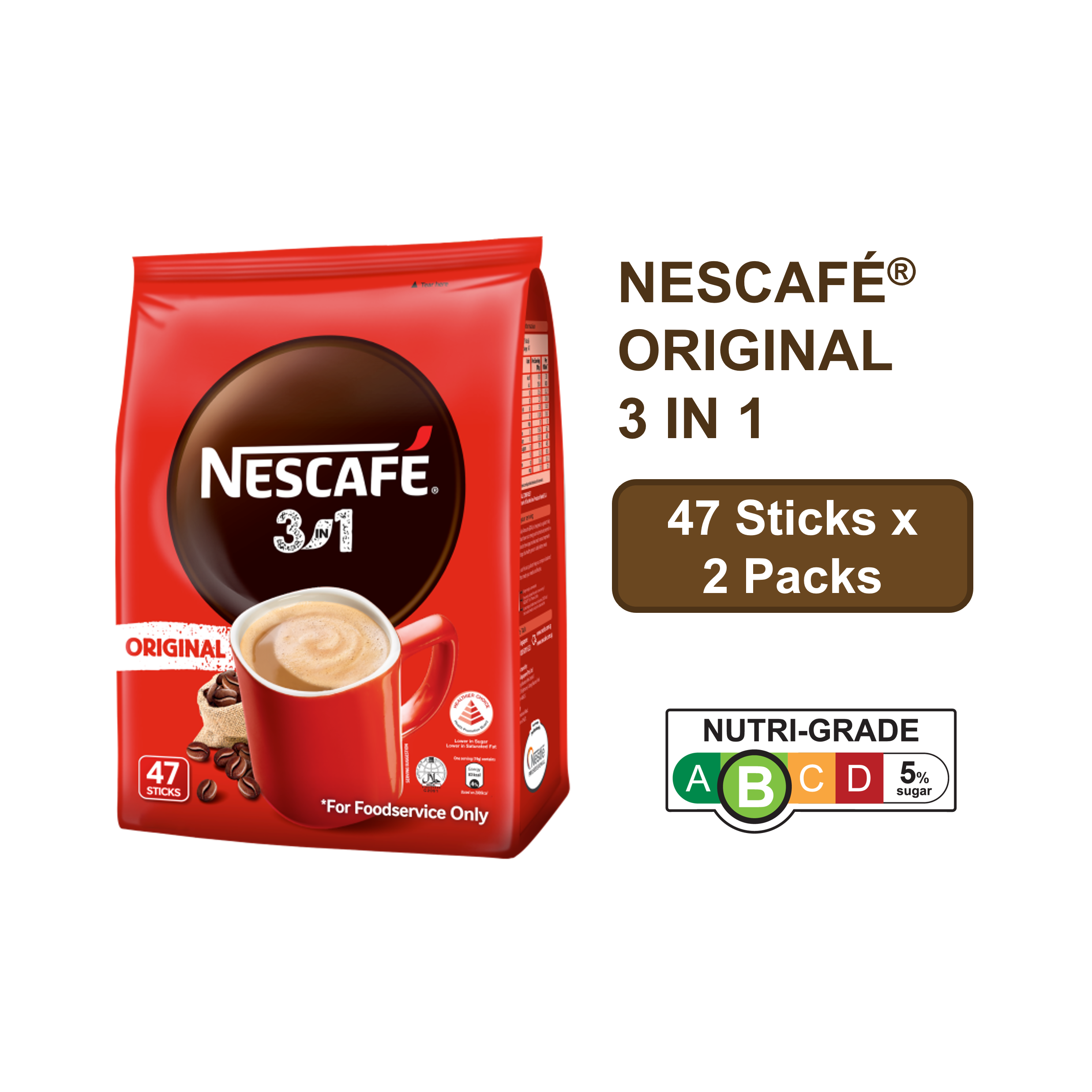 NESCAFE 3-in-1 Original - 16.5g x 47sticks