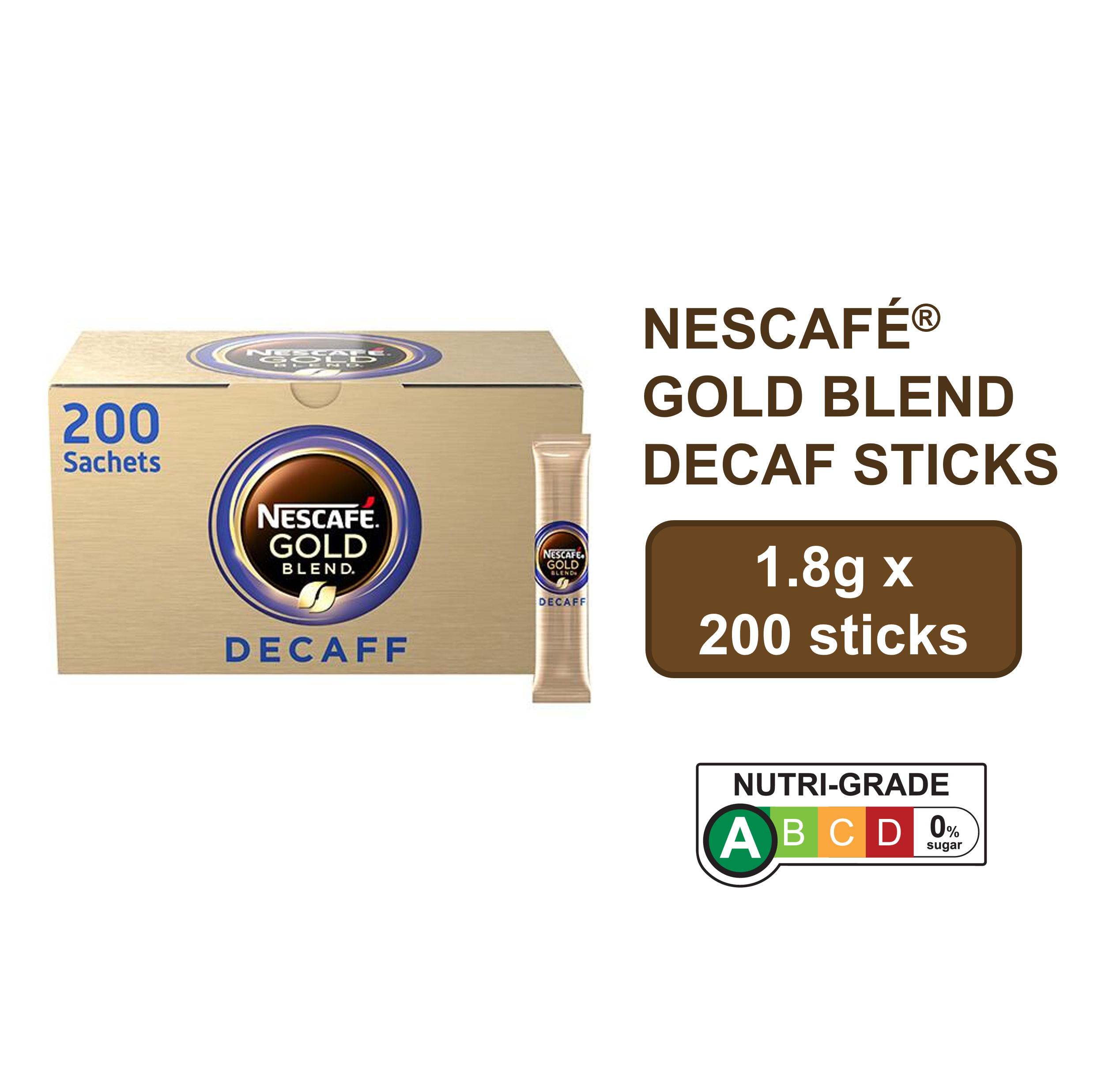 NESCAFÉ® Gold Blend Sticks Decaf - 1.8g x 200sticks