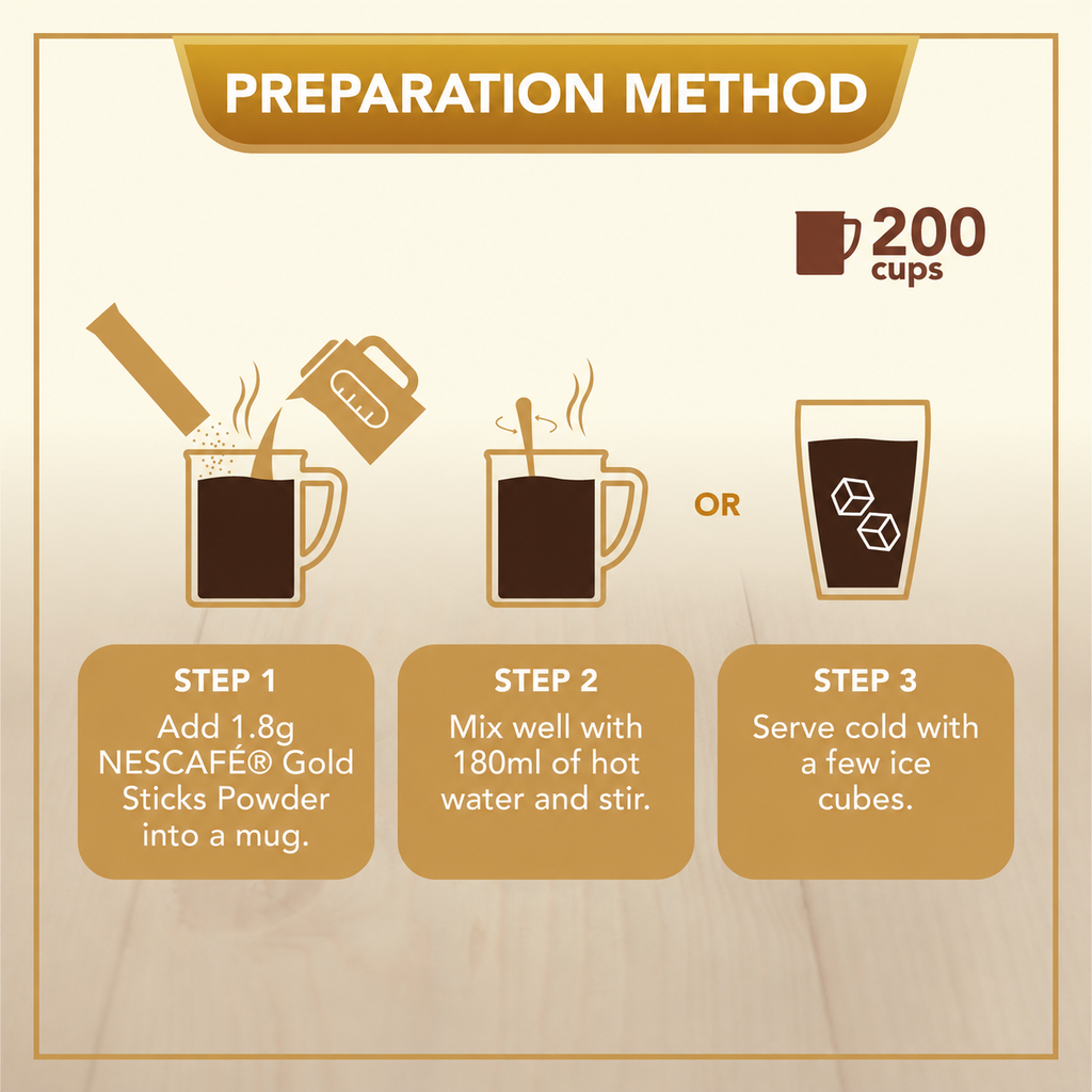 NESCAFÉ® Gold Blend Sticks - 1.8g x 200sticks