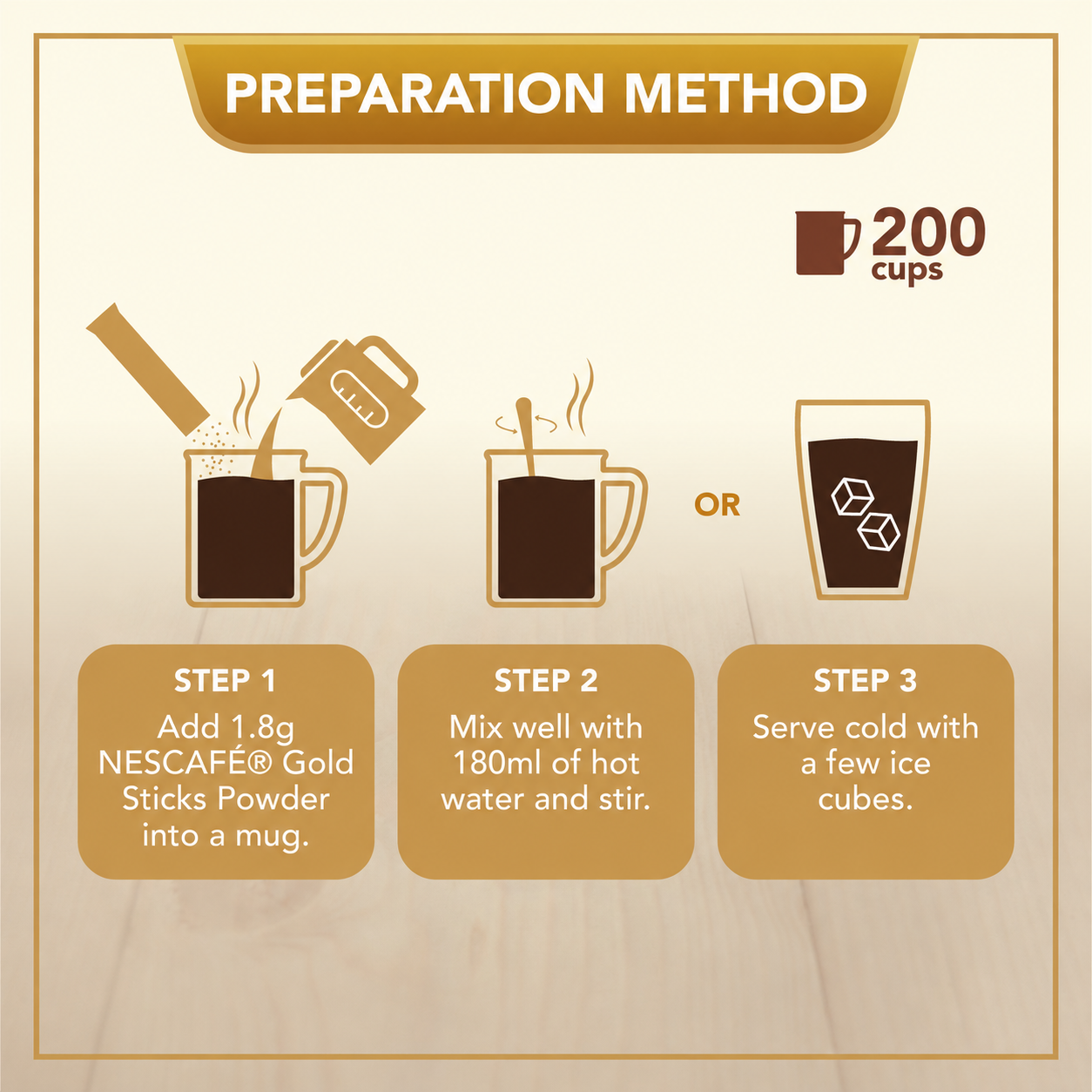 NESCAFÉ® Gold Blend Sticks - 1.8g x 200sticks