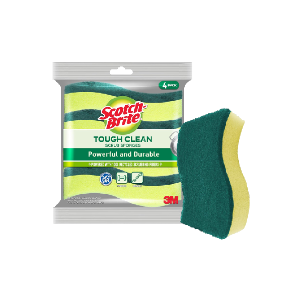 3M Scotch-Brite Tough Clean Scrub Sponge