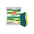 [1 CARTON 72 QTY] 3M Scotch-Brite Heavy Duty 2 in 1 Anti Bacterial Scrub Sponge